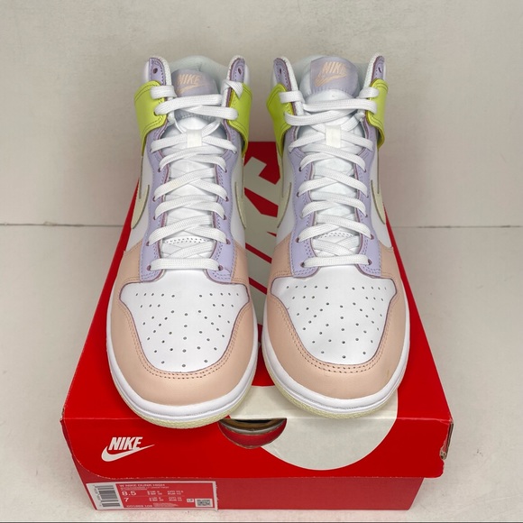 Nike Dunk High WMNS “Cashmere/Lemon Twist” NEW 2021 - Picture 2 of 4